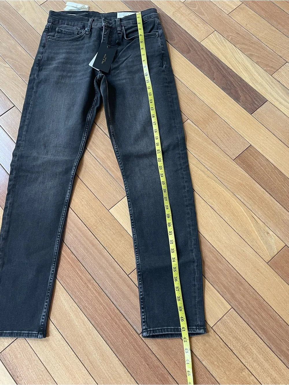 NWT Rag & Bone Fit 2 Wylie Loopback Slim Jeans Men’s 30x32 Charcoal